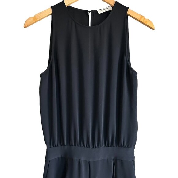 ARITZIA Babaton Black Sleevless Wide Leg Jumpsuit SZ 0 - Picture 2 of 8